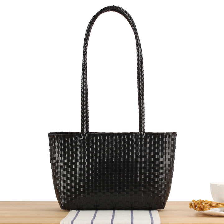 Handbag with Braided Design and Long Shoulder Straps Stornfield