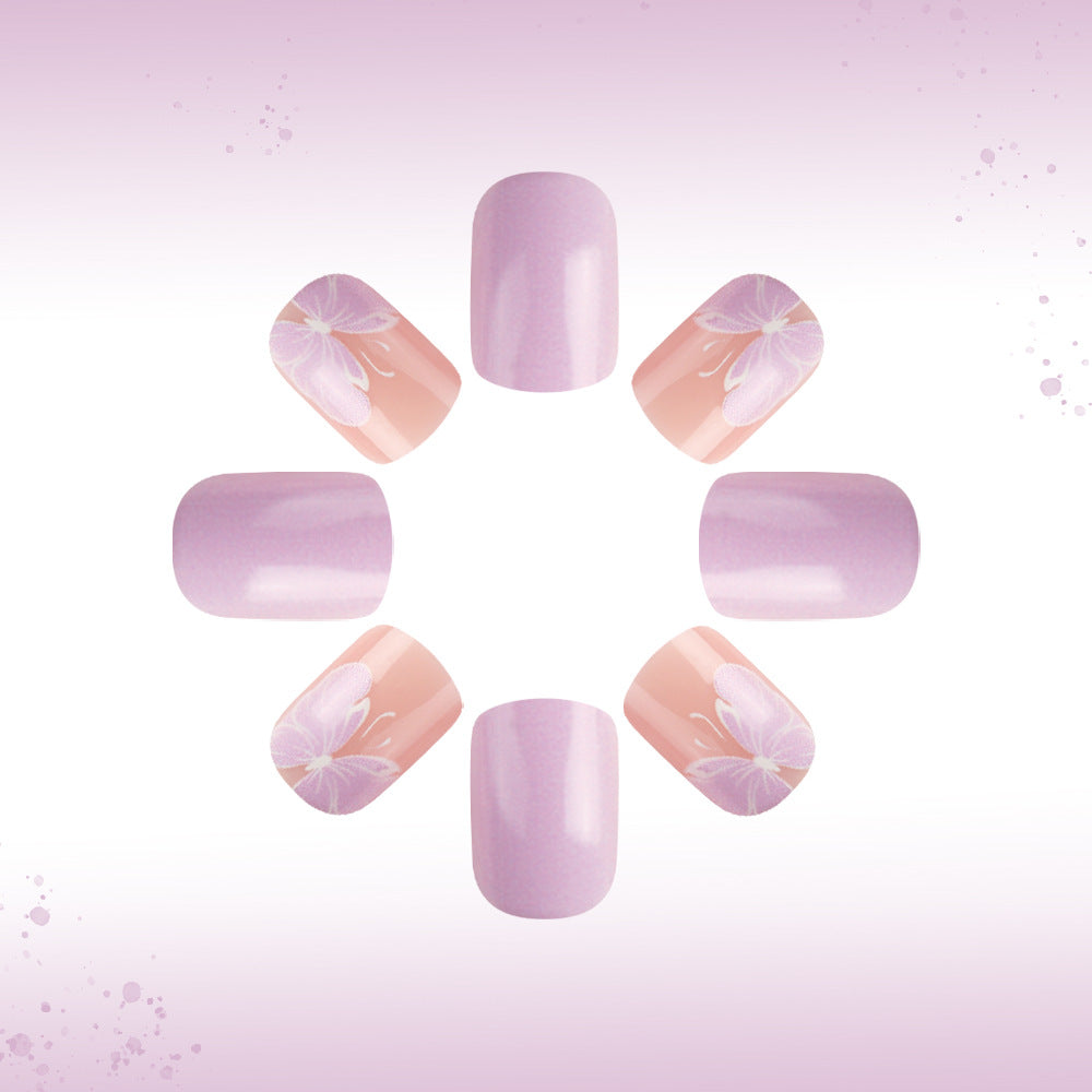 Elegant Floral Gel Nail Art Stornfield