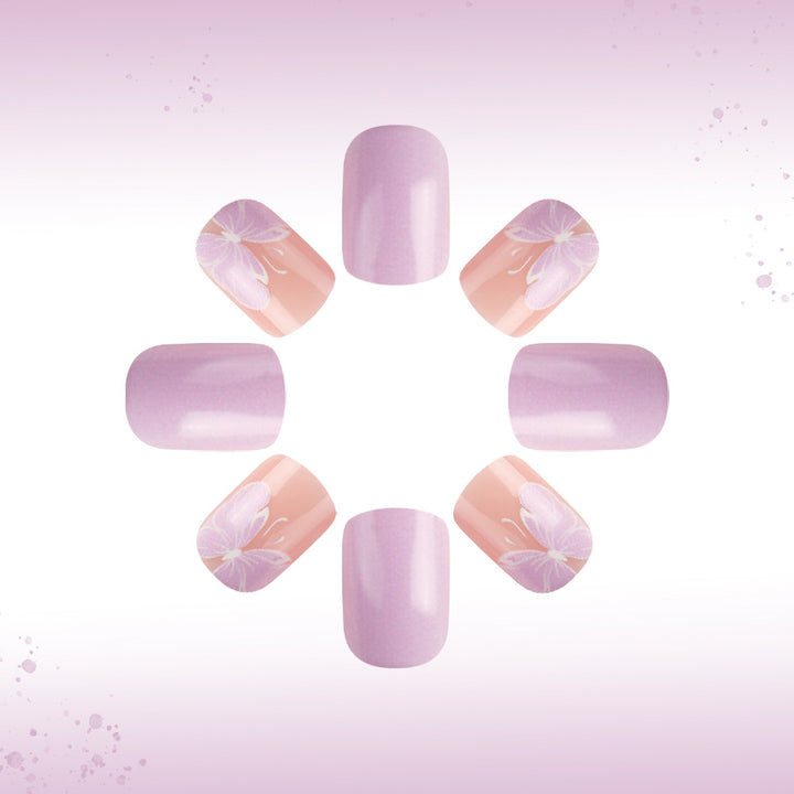 Elegant Floral Gel Nail Art Stornfield