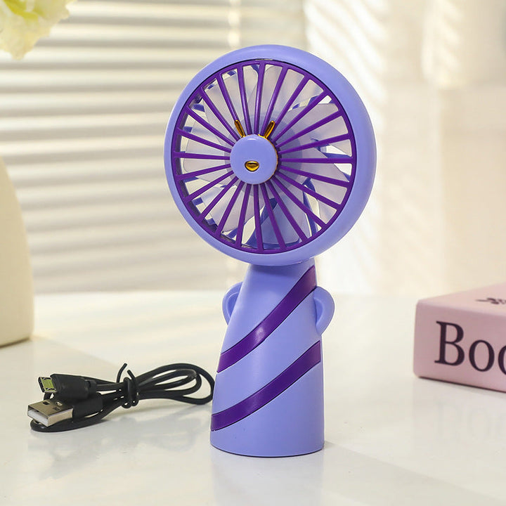 Women's Portable Mini Handheld Fan with USB Charging Function and Ergonomic Design Stornfield