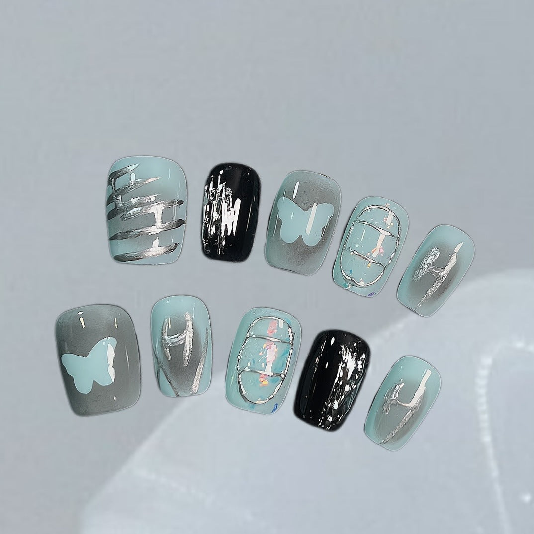Artistic Customizable Press-On Nail Collection