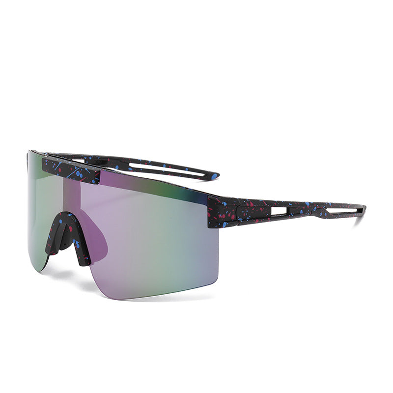 Unisex Sporty Oversized Shield Sunglasses Stornfield