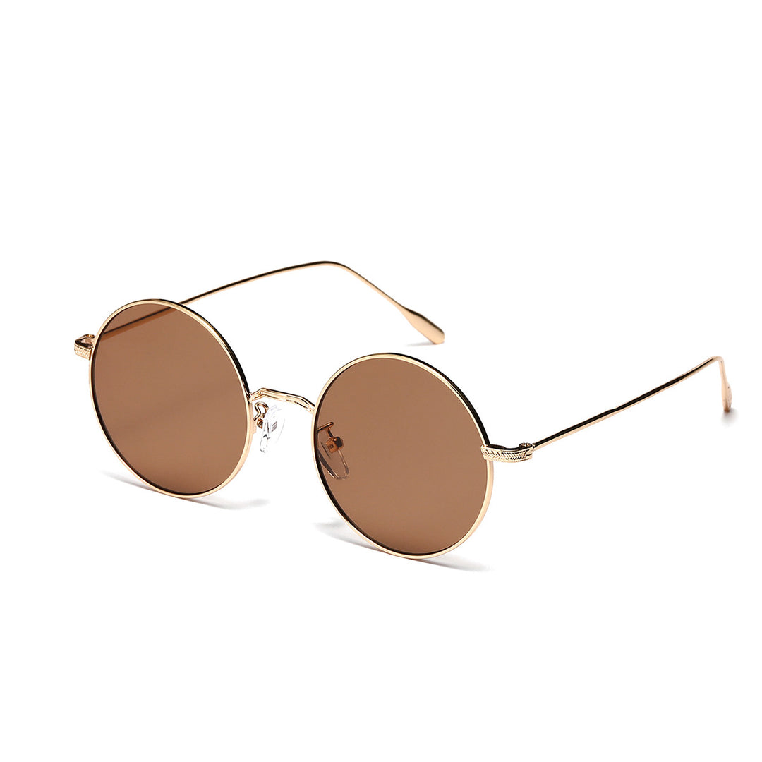 Women round fashionable sunglasses with glamorous frame Stornfield