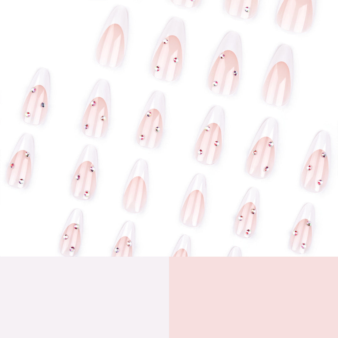 Artistic stiletto nails with elegant glitter design Stornfield