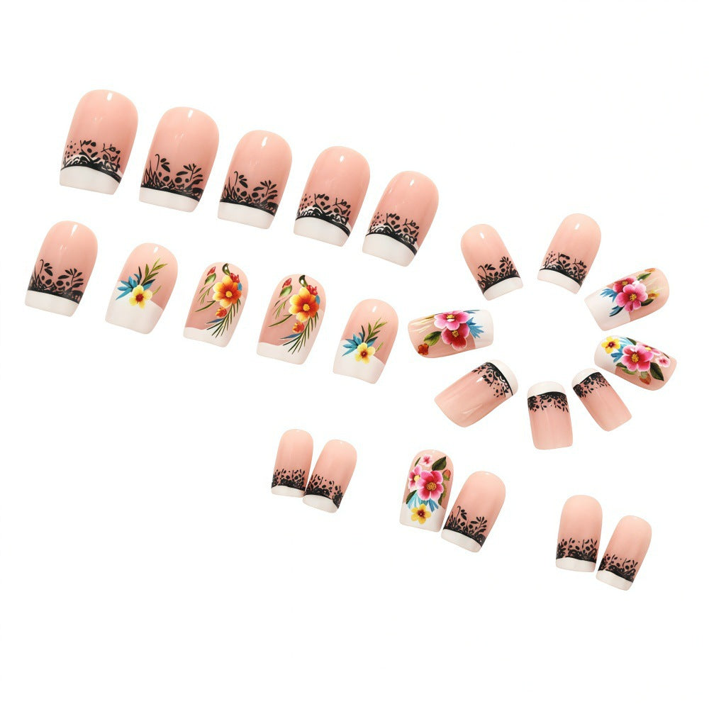 Exquisite artificial nails with floral patterns Stornfield