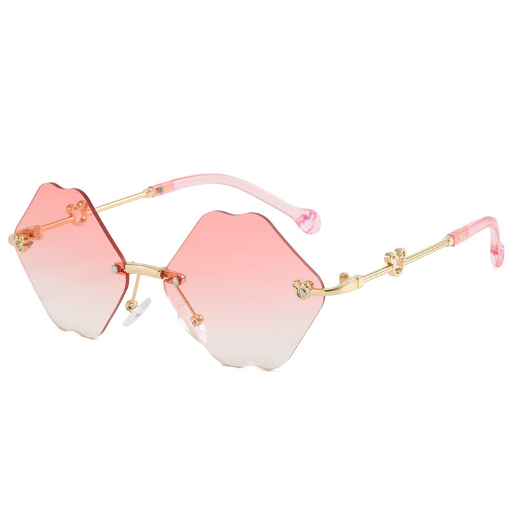 Ladies geometric oversized sunglasses with detailed, luxurious frame Stornfield