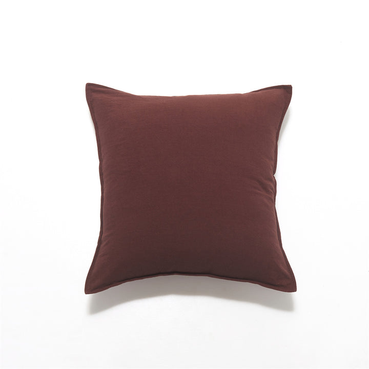 Square linen-cotton cushion cover with subtle piping and soft texture finish Stornfield