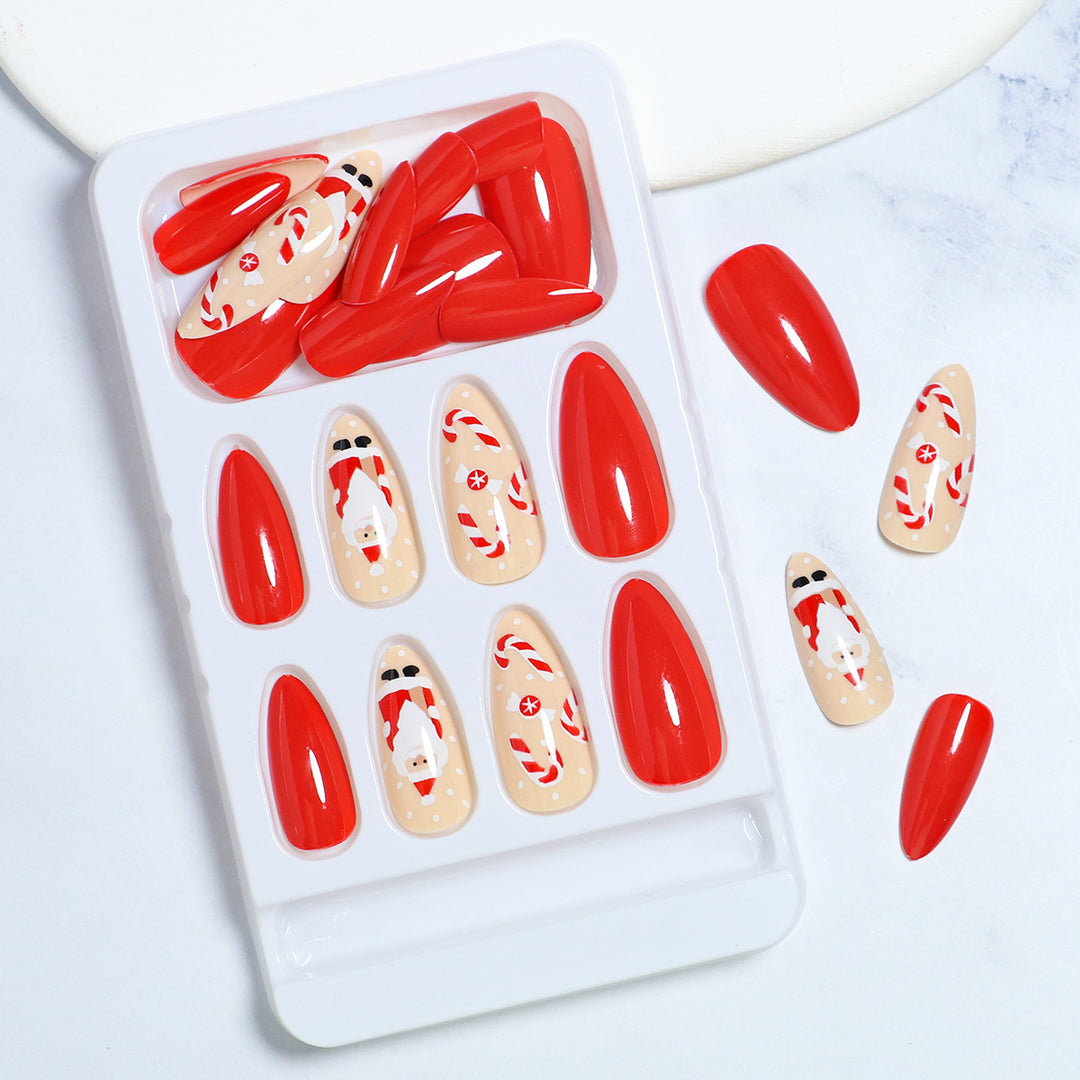 Festive Santa Claus Press-On Nail Set Stornfield