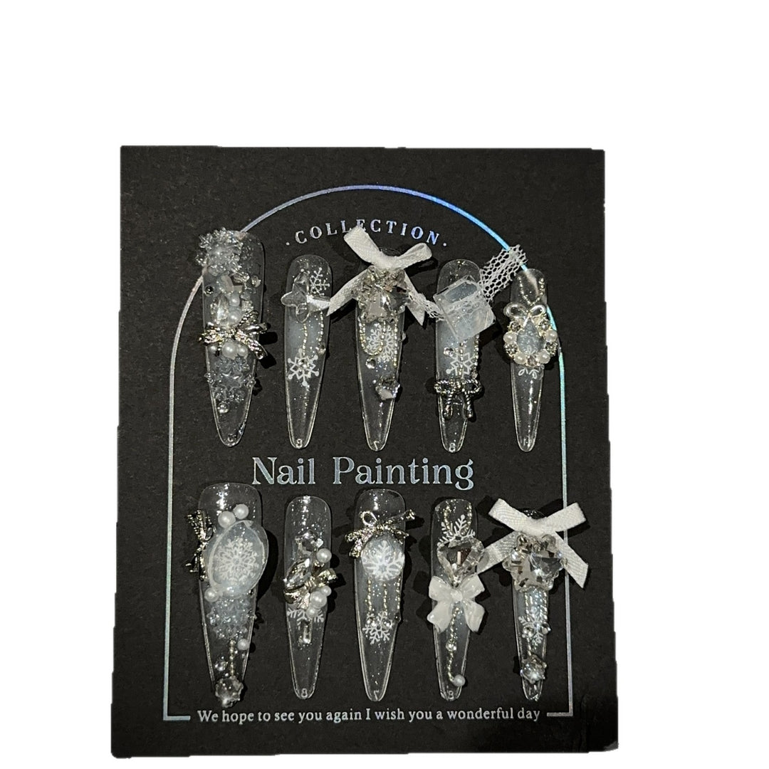 Elaborate Press-On Nail Design Set