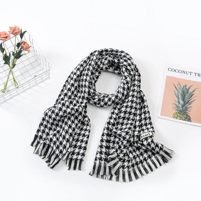 Women Checked Scarf made of Soft Material Stornfield