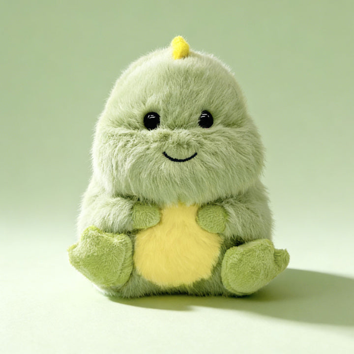 Plush Sitting Dino Cuddler with Ultra-Soft Faux Fur and Embroidered Face Stornfield