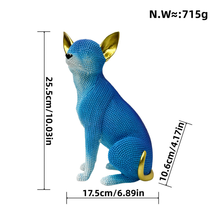 Colorful decorative figure of a dog in modern design Stornfield