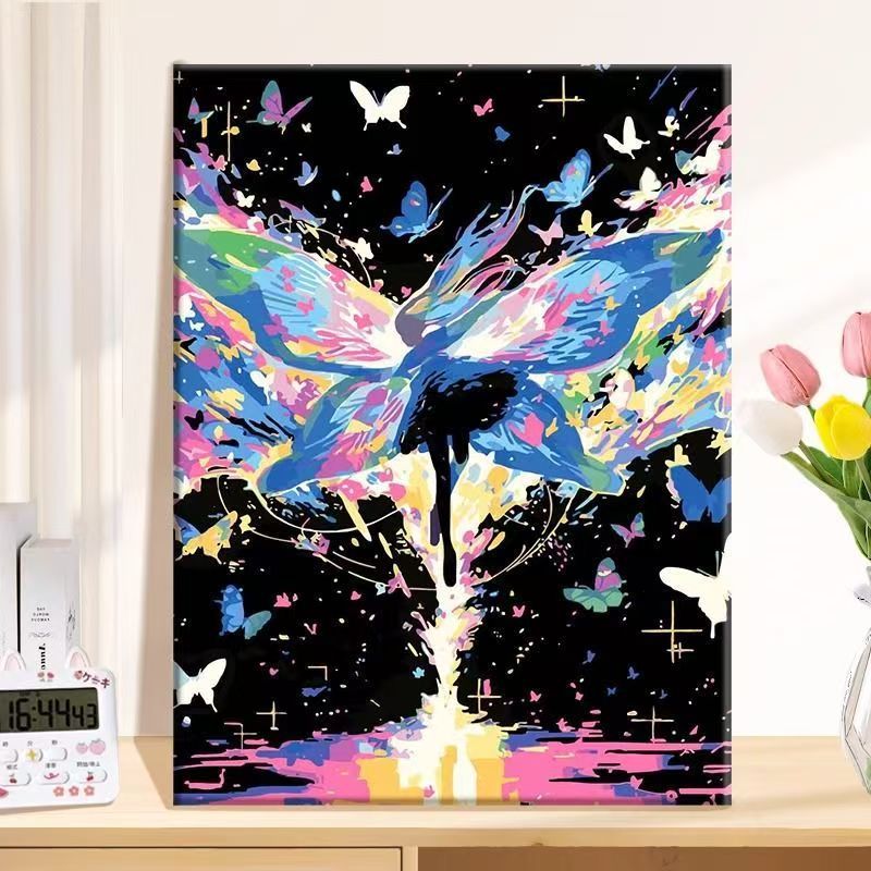 Abstract Butterfly Canvas Wall Art Stornfield