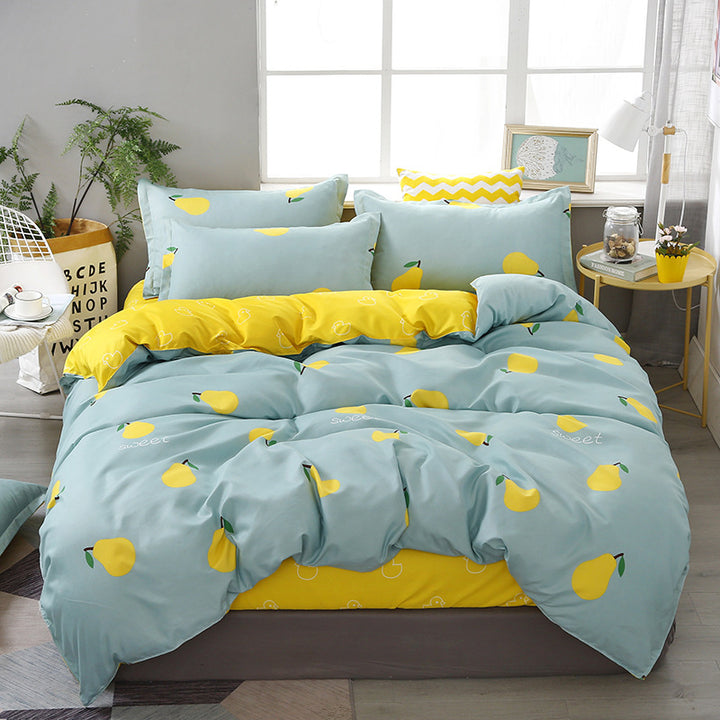 Modern Grid Pattern Comforter Set
