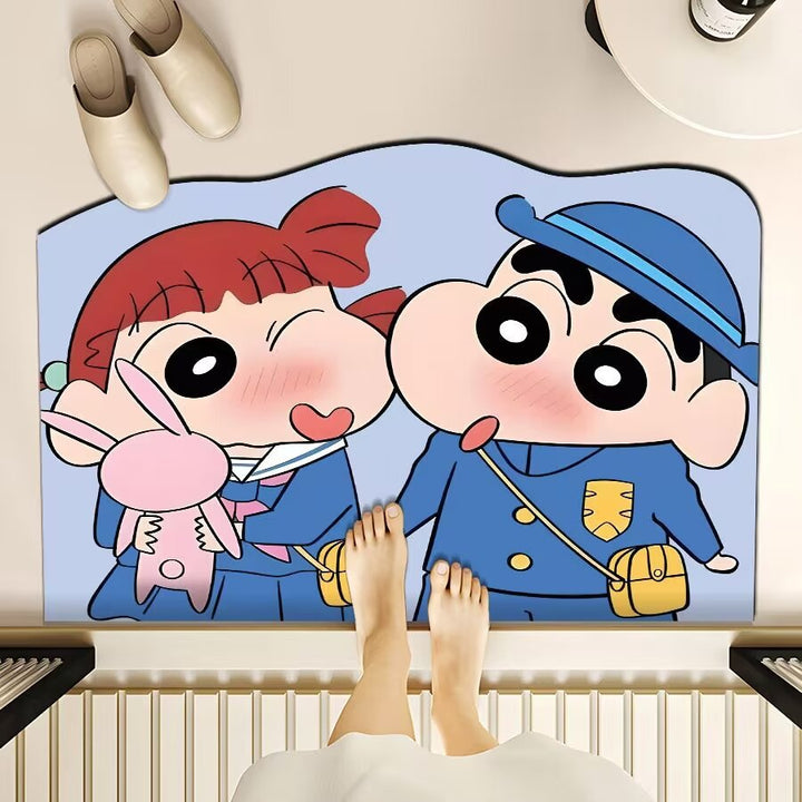 Playful Cartoon-Themed Floor Mat Stornfield