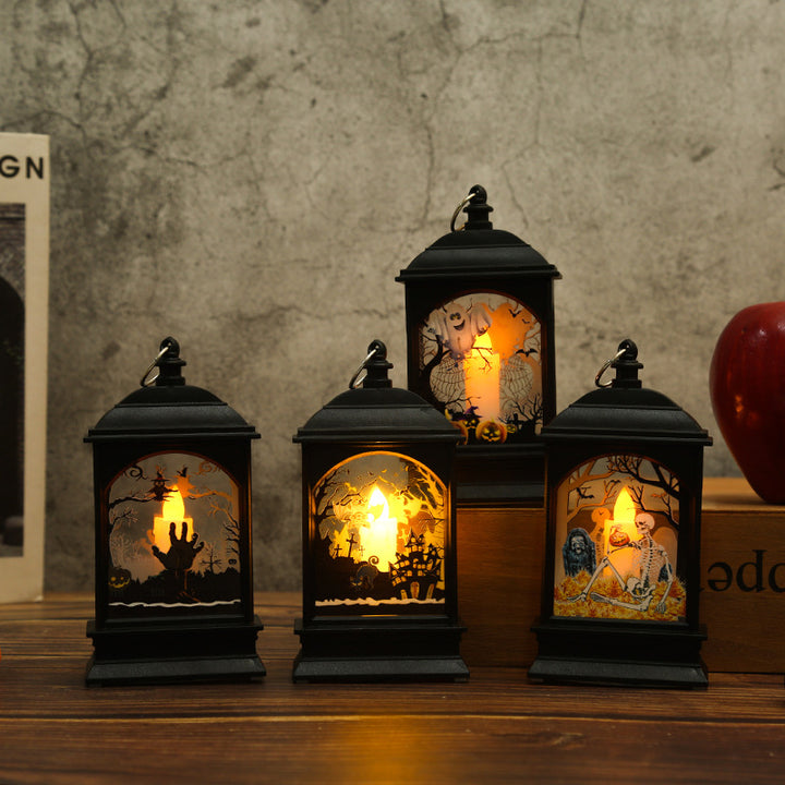Nostalgic Lantern with Halloween Motif Stornfield
