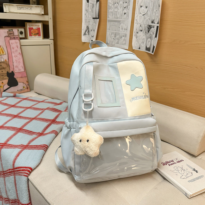 Cozy Plush Star-Embellished Backpack Stornfield