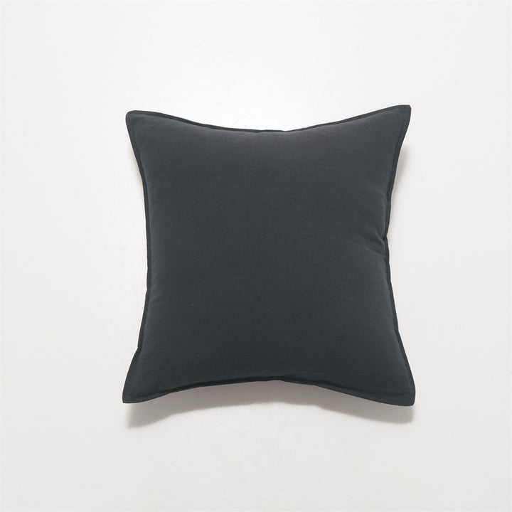 Square linen-cotton cushion cover with subtle piping and soft texture finish Stornfield