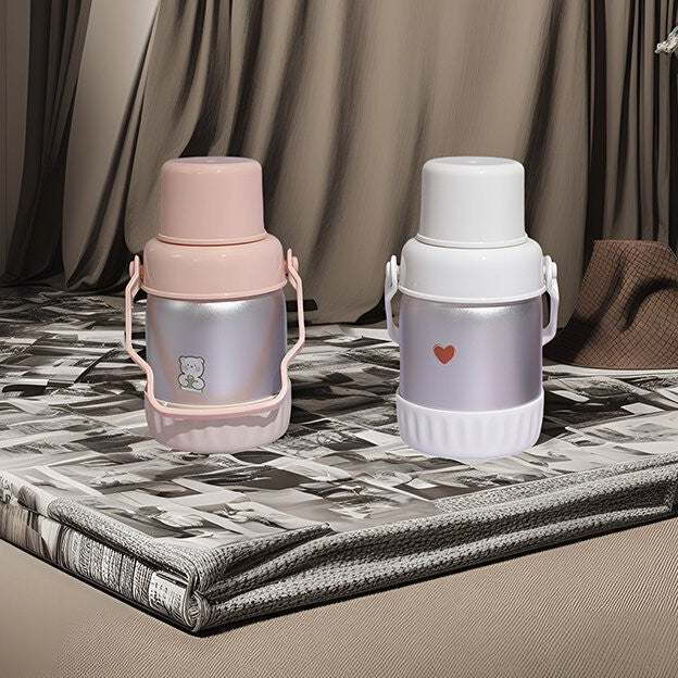 Women insulated thermos bottle with colorful muffin motif Stornfield
