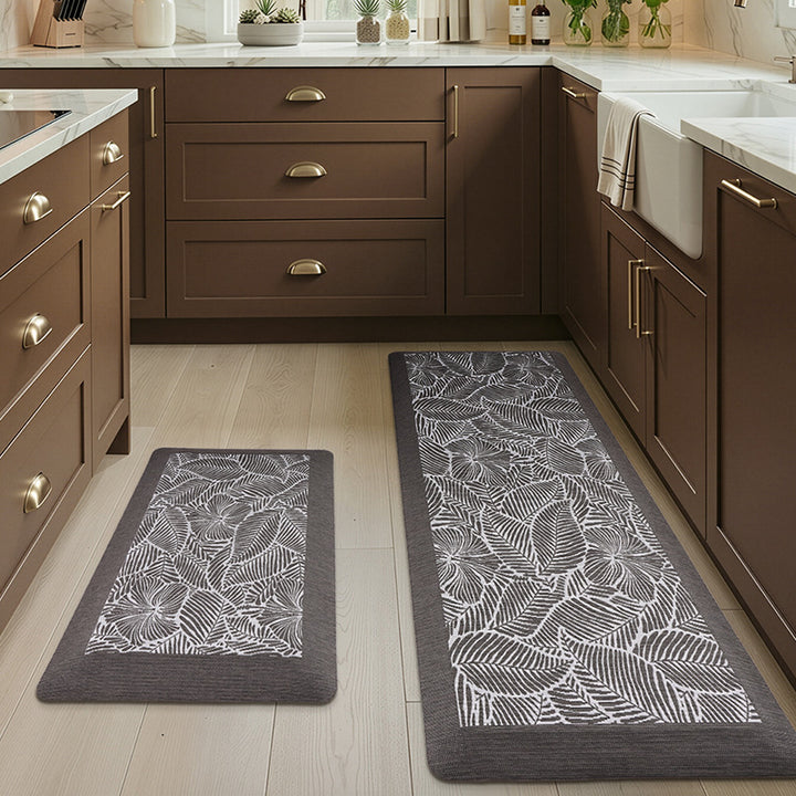 Leaf Pattern Kitchen Comfort Mat for Home Kitchen