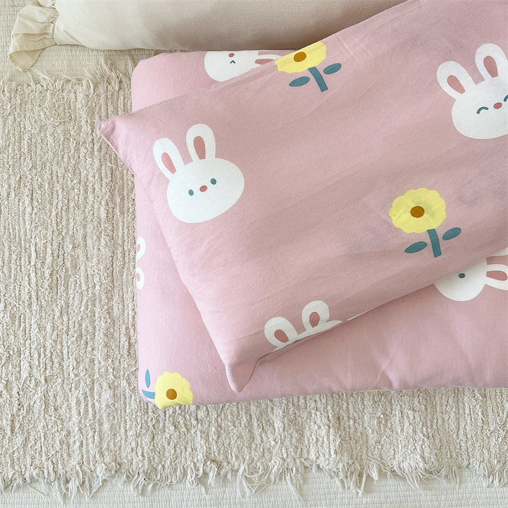 Women's Cozy Cotton Blanket with Loving Bear Pattern Stornfield