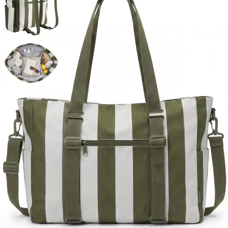 Fashionable tote bag with multifunctional compartments Stornfield