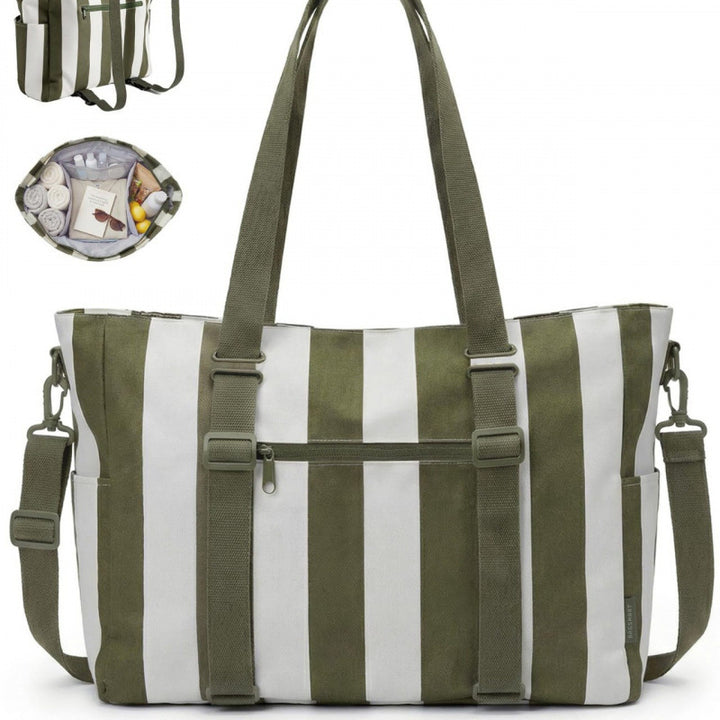 Fashionable tote bag with multifunctional compartments Stornfield