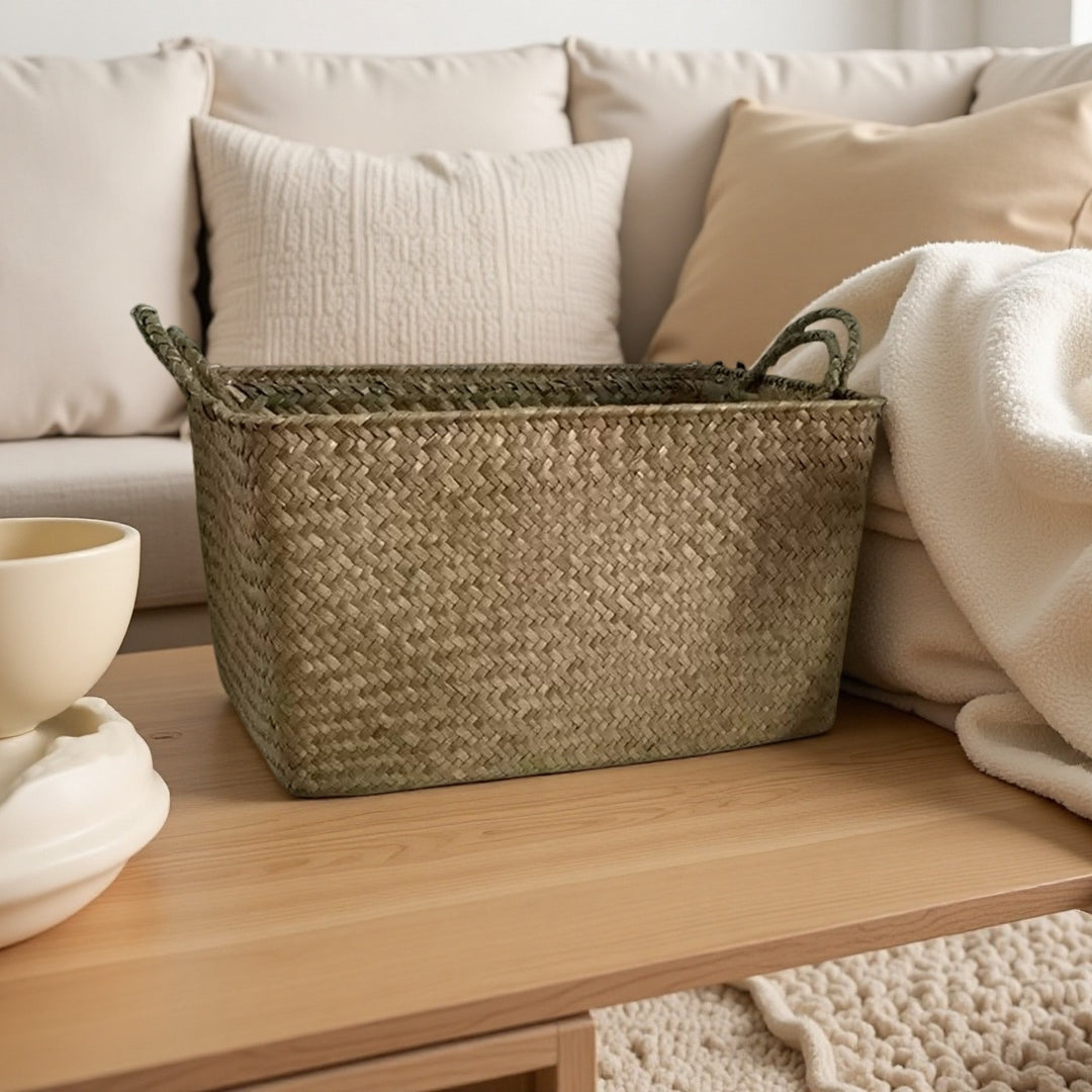 Women's basket with handwoven design Stornfield