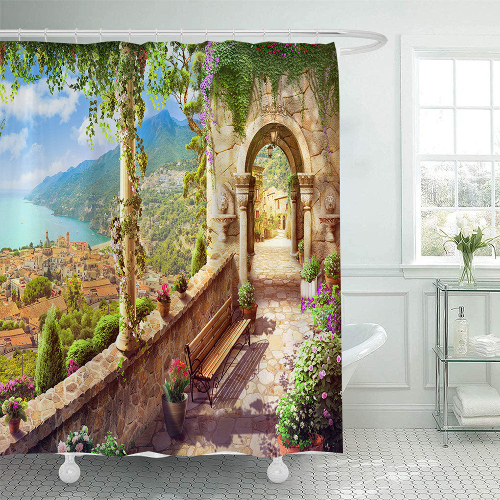 Floral Lane-Inspired Shower Curtain Stornfield