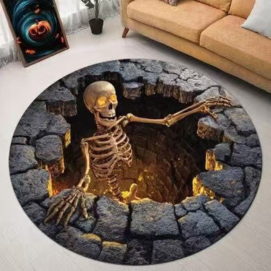 Halloween-Themed Decorative Area Rug for Home