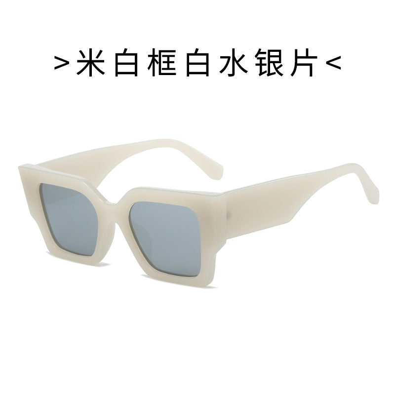 Ladies fashionable square sunglasses with wide frame and UV protection Stornfield