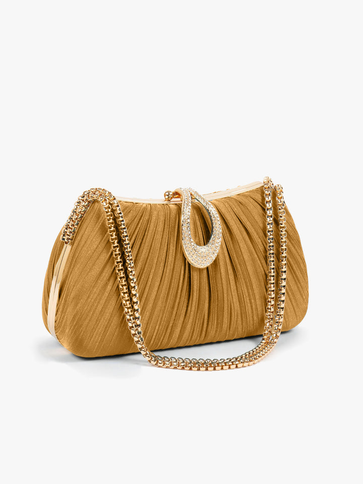 Luxurious Pleated Evening Clutch