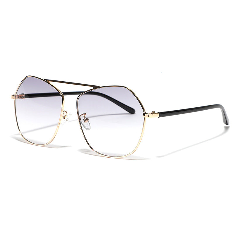 Women's geometric sunglasses with luxurious metal frame Stornfield