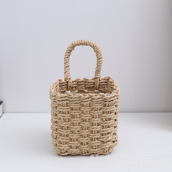 Natural Fiber Handwoven Storage Basket Stornfield