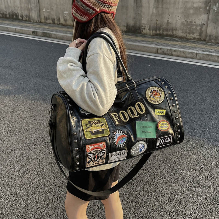 Stylish Patchwork Travel Duffel Bag Stornfield