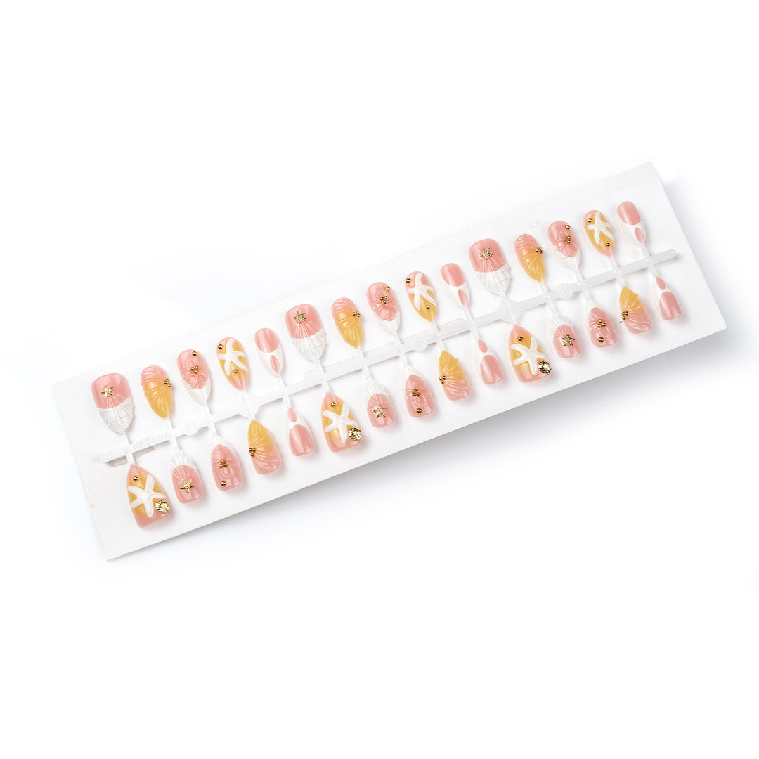 Creative Sunset Shell Press-On Nail Art Set Stornfield
