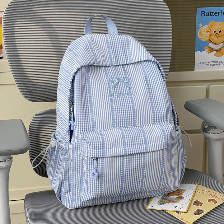 Adorable Striped Graphic Backpack Stornfield