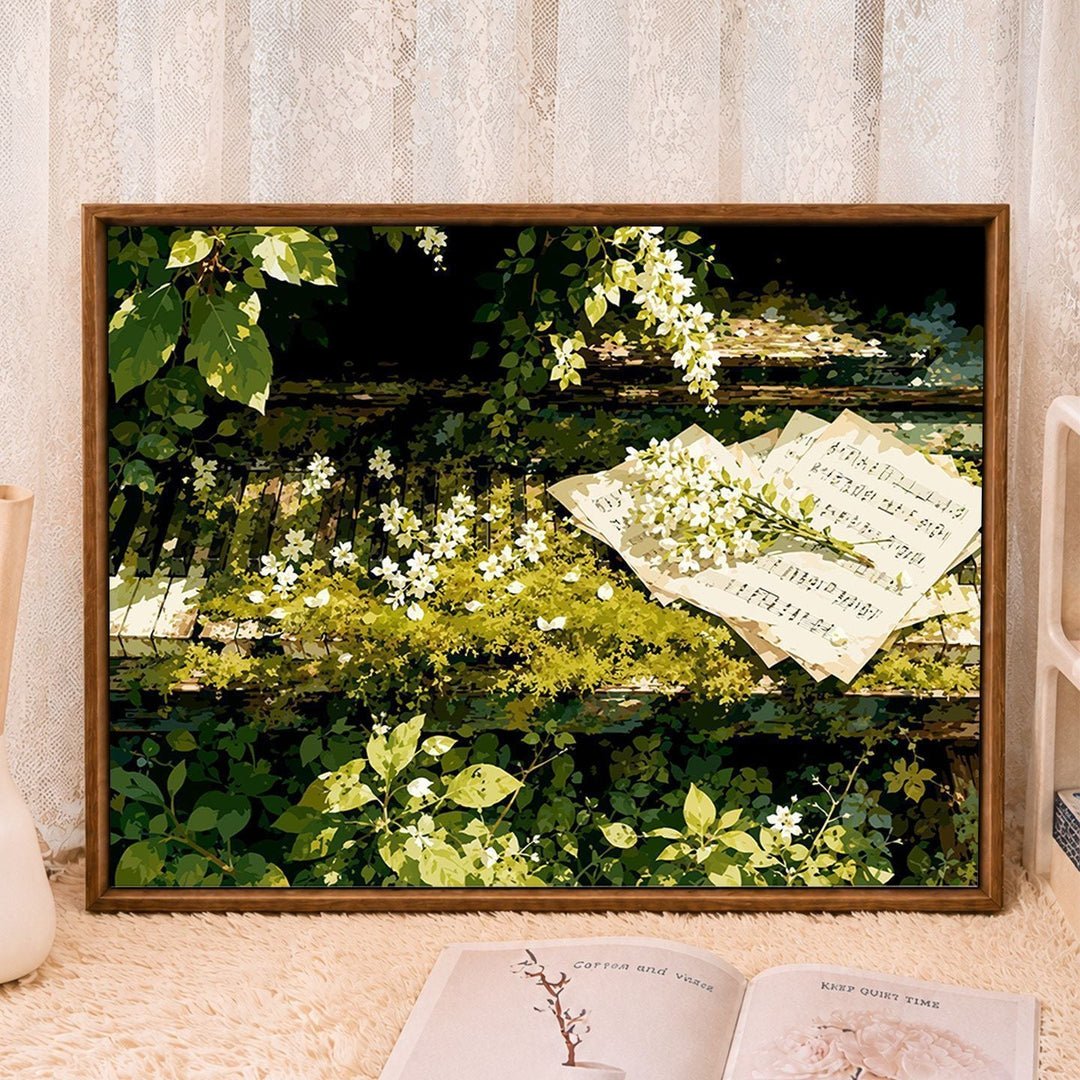 Rustic Piano-Themed Wall Art Canvas Stornfield