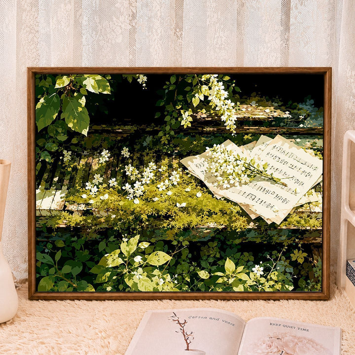 Rustic Piano-Themed Wall Art Canvas Stornfield