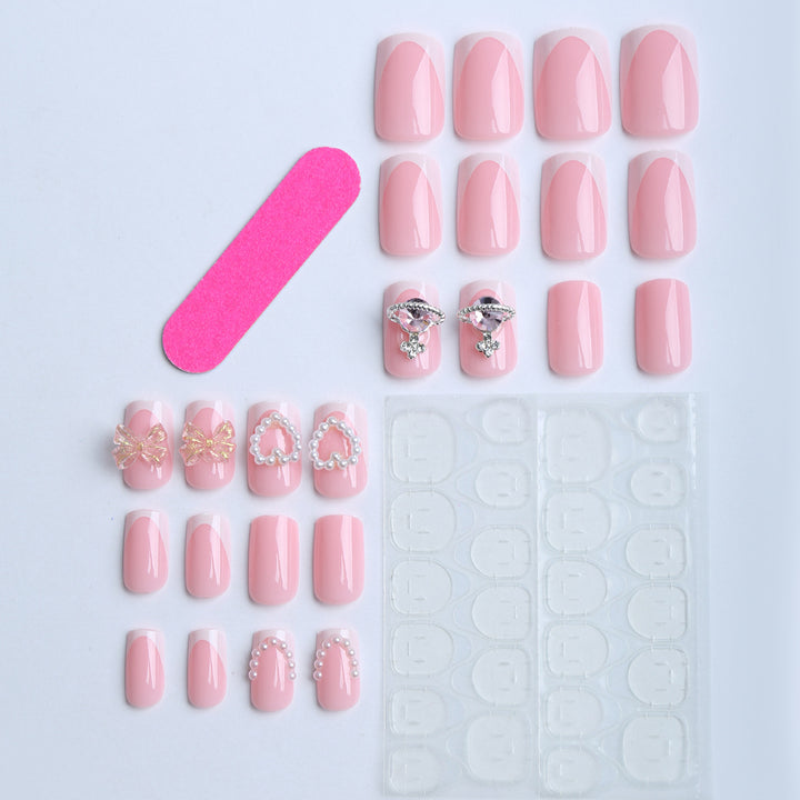 Artificial artificial nails with glamorous decorations Stornfield