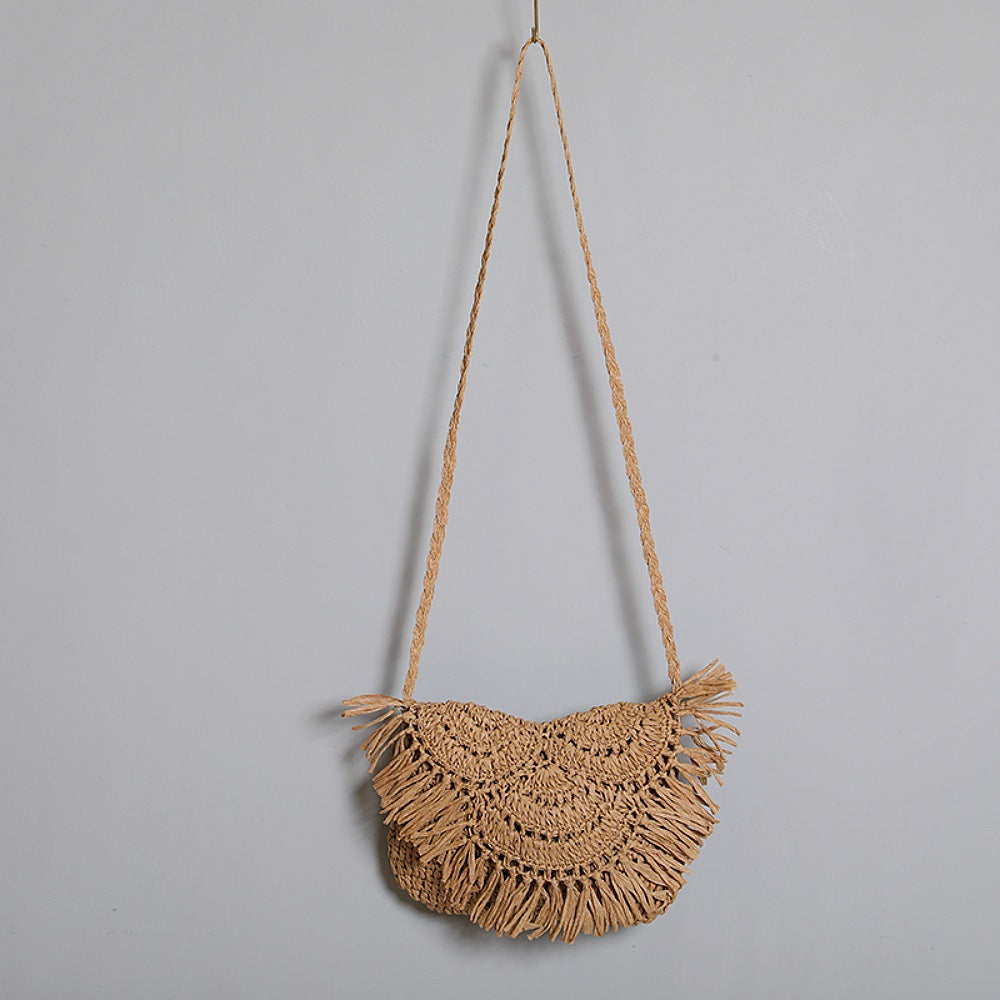 Boho Crossbody Bag Made of Handcrafted Natural Material Stornfield
