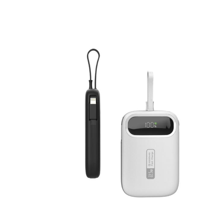 Portable power bank with fast USB-C connection and integrated LED display Stornfield