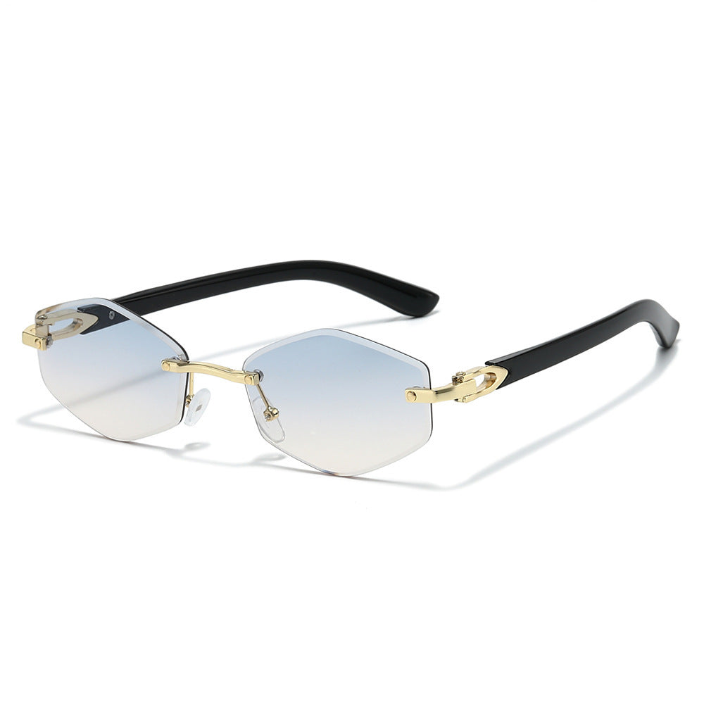 Futuristic Hexagonal Frame Sunglasses Stornfield