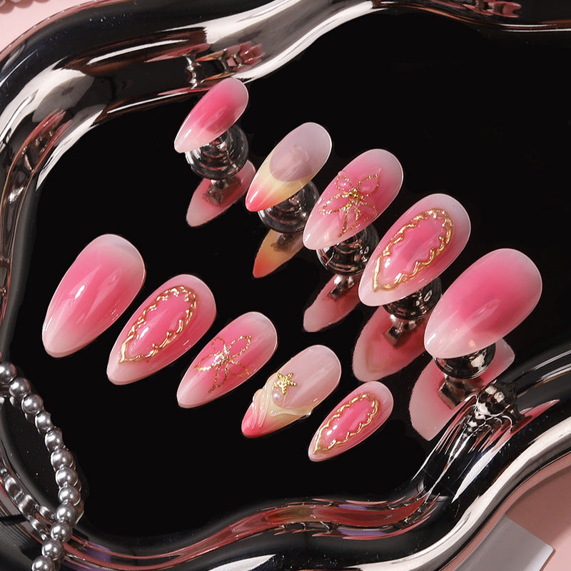 Elegant Abstract Press-On Nail Set Stornfield