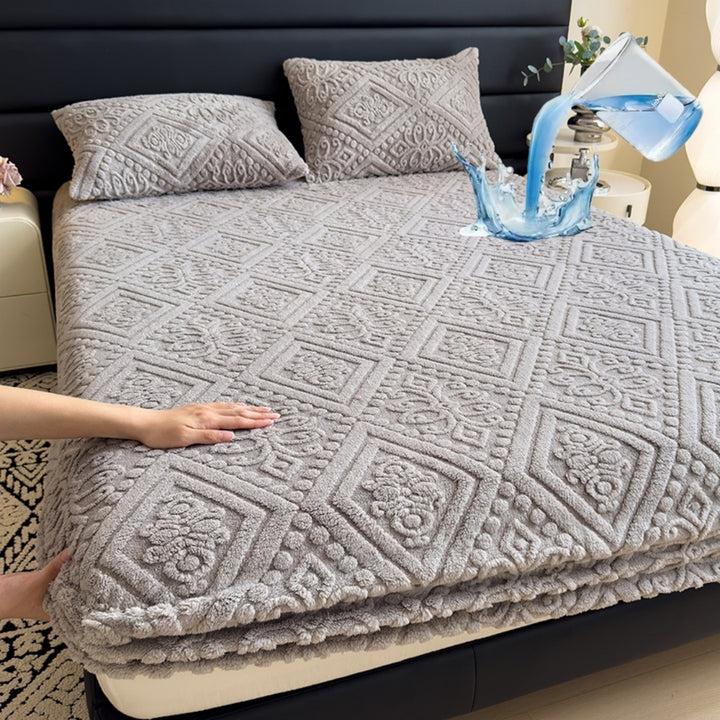 Luxurious Embossed Fleece Bedspread
