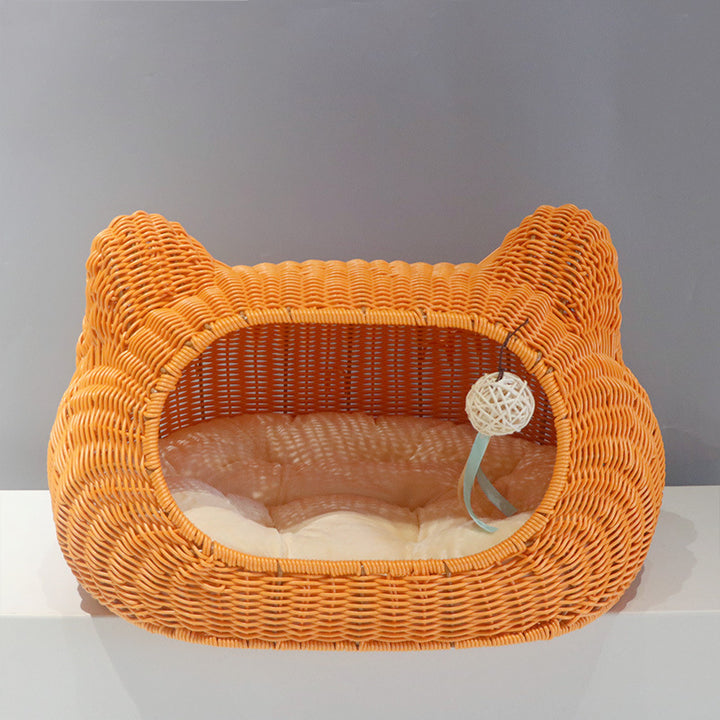 Cozy cat basket with ear design Stornfield