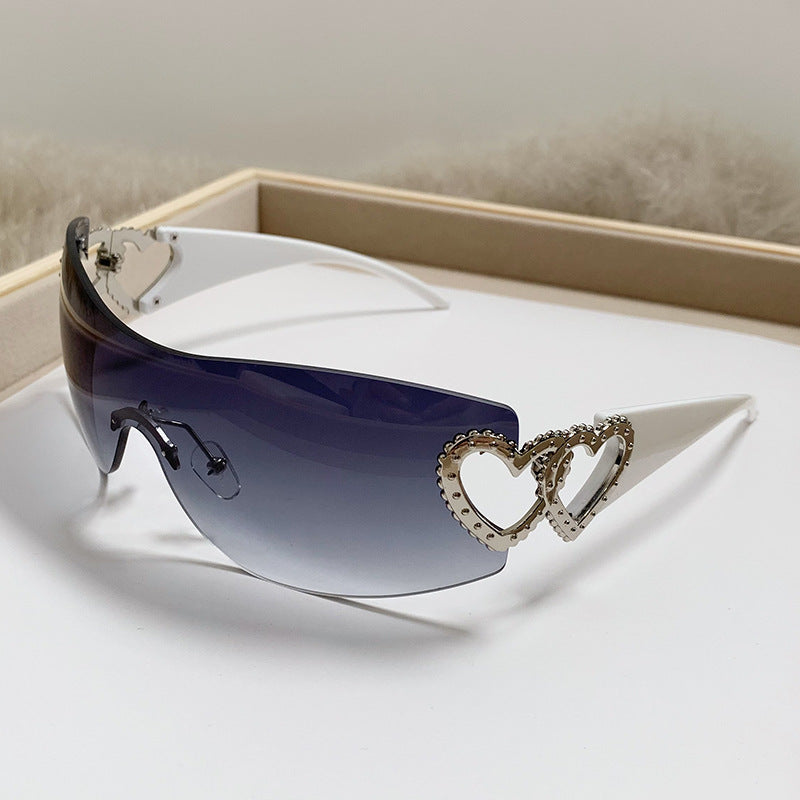 Ladies Designer Sunglasses with Luxurious Heart Accent Stornfield