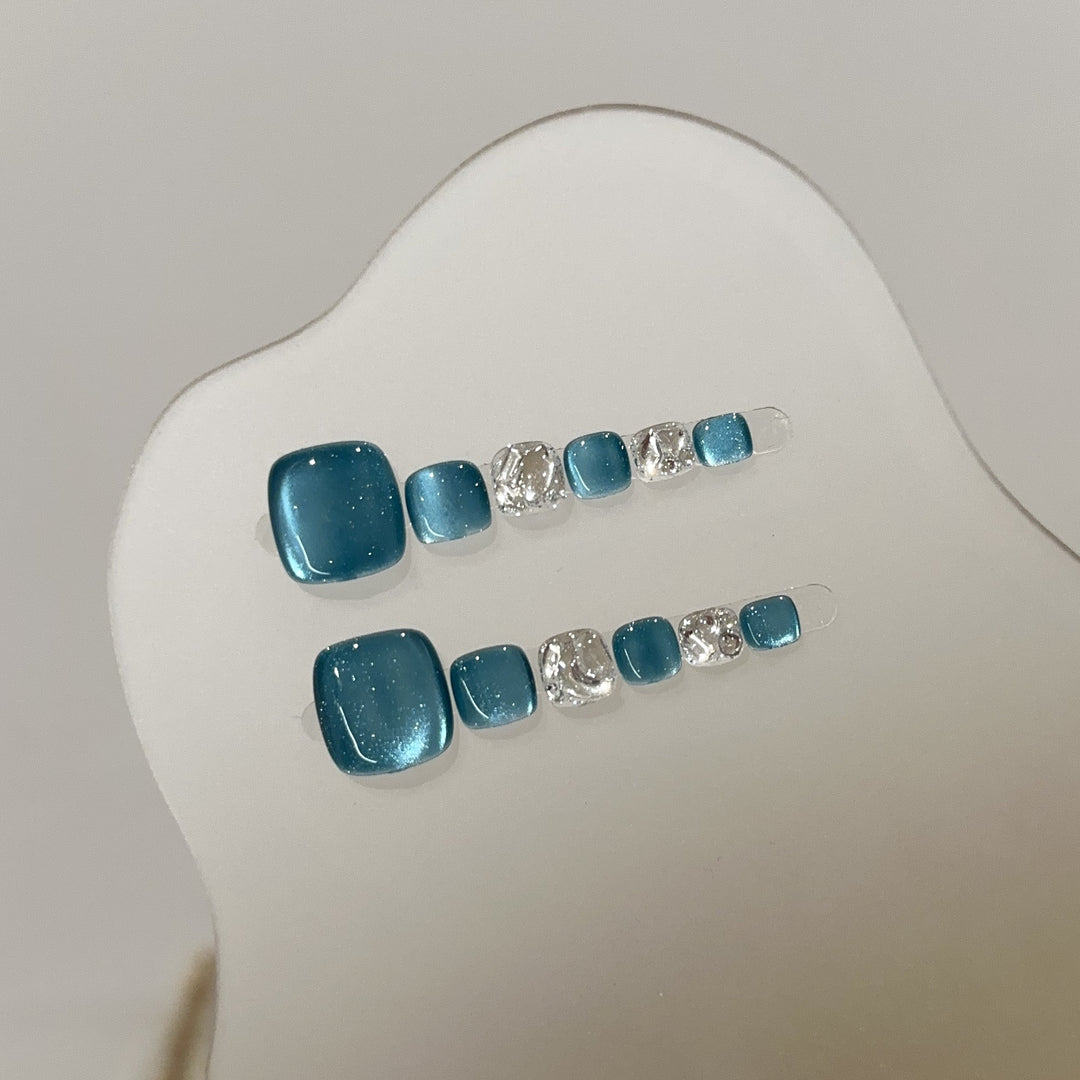 Premium Crystal-Accented Press-On Nail Set