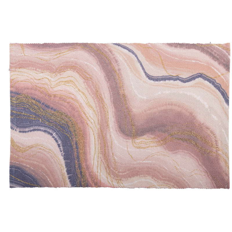 Flat-woven living room rug with marbled pattern and shimmering accent threads Stornfield