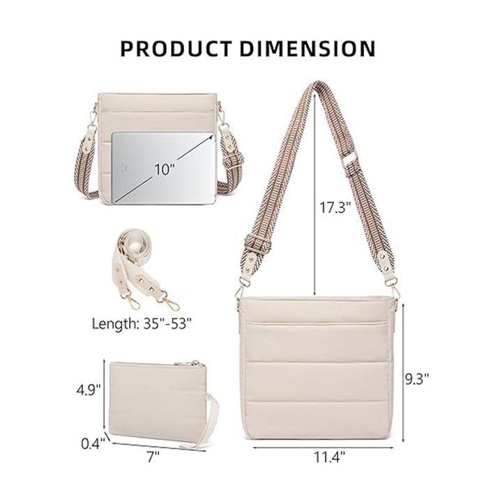 Fashionable shoulder bag with removable card case Stornfield
